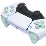 eXtremeRate Replacement D-pad R1 L1 R2 L2 Triggers Share Options Face Buttons, Light Cyan Full Set Buttons Compatible with ps5 Controller BDM-030/040 - Controller NOT Included - JPF1019G3