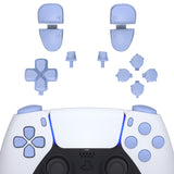 eXtremeRate Replacement D-pad R1 L1 R2 L2 Triggers Share Options Face Buttons, Light Violet Full Set Buttons Compatible with ps5 Controller BDM-030/040/050 - Controller NOT Included - JPF1015G3