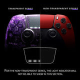 eXtremeRate Scarlet Red Left Right Front Housing Shell with Touchpad Compatible with ps5 Edge Controller, DIY Replacement Faceplate Shell Custom Touch Pad Cover Compatible with ps5 Edge Controller - MLREGP001