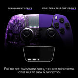 eXtremeRate Purple Left Right Front Housing Shell with Touchpad Compatible with ps5 Edge Controller, DIY Replacement Faceplate Shell Custom Touch Pad Cover Compatible with ps5 Edge Controller - MLREGP004