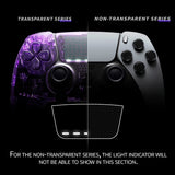eXtremeRate New Hope Gray Left Right Front Housing Shell with Touchpad Compatible with ps5 Edge Controller, DIY Replacement Faceplate Shell Custom Touch Pad Cover Compatible with ps5 Edge Controller - MLREGP005