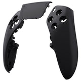 eXtremeRate Black Left Right Front Housing Shell with Touchpad Compatible with ps5 Edge Controller, DIY Replacement Faceplate Shell Custom Touch Pad Cover Compatible with ps5 Edge Controller - MLREGP006