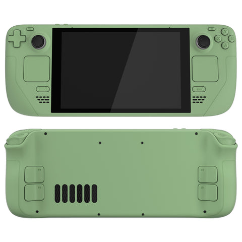 eXtremeRate Replacement Matcha Green Full Set Shell with Buttons for Steam Deck Console - QESDP007