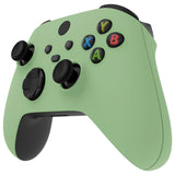 eXtremeRate Matcha Green Replacement Handles Shell for Xbox Series X Controller, Custom Side Rails Panels Front Housing Shell Faceplate for Xbox Series S Controller - Controller NOT Included - ZX3P317