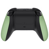 eXtremeRate Soft Touch Matcha Green Replacement Handles Shell for Xbox Series X Controller, Custom Side Rails Panels Front Housing Shell Faceplate for Xbox Series S Controller - Controller NOT Included - ZX3P317