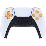 eXtremeRate Replacement D-pad R1 L1 R2 L2 Triggers Share Options Face Buttons, Caution Yellow Full Set Buttons Compatible with ps5 Controller BDM-030/040/050 - Controller NOT Included - JPF1010G3