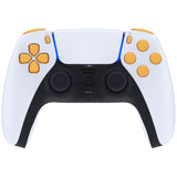 eXtremeRate Replacement D-pad R1 L1 R2 L2 Triggers Share Options Face Buttons, Caution Yellow Full Set Buttons Compatible with ps5 Controller BDM-030/040 - Controller NOT Included - JPF1010G3