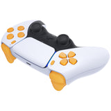 eXtremeRate Replacement D-pad R1 L1 R2 L2 Triggers Share Options Face Buttons, Caution Yellow Full Set Buttons Compatible with ps5 Controller BDM-030/040 - Controller NOT Included - JPF1010G3