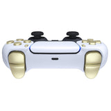 eXtremeRate Replacement D-pad R1 L1 R2 L2 Triggers Share Options Face Buttons, Metallic Champagne Gold Full Set Buttons Compatible with ps5 Controller BDM-030/040/050 - Controller NOT Included - JPF1041G3