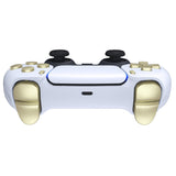 eXtremeRate Replacement D-pad R1 L1 R2 L2 Triggers Share Options Face Buttons, Metallic Champagne Gold Full Set Buttons Compatible with ps5 Controller BDM-030/040 - Controller NOT Included - JPF1041G3