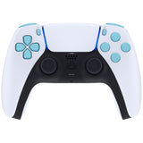 eXtremeRate Replacement D-pad R1 L1 R2 L2 Triggers Share Options Face Buttons, Heaven Blue Full Set Buttons Compatible with ps5 Controller BDM-030/040/050 - Controller NOT Included - JPF1011G3