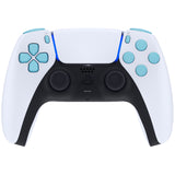 eXtremeRate Replacement D-pad R1 L1 R2 L2 Triggers Share Options Face Buttons, Heaven Blue Full Set Buttons Compatible with ps5 Controller BDM-030/040 - Controller NOT Included - JPF1011G3