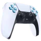 eXtremeRate Replacement D-pad R1 L1 R2 L2 Triggers Share Options Face Buttons, Heaven Blue Full Set Buttons Compatible with ps5 Controller BDM-030/040 - Controller NOT Included - JPF1011G3