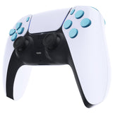 eXtremeRate Replacement D-pad R1 L1 R2 L2 Triggers Share Options Face Buttons, Heaven Blue Full Set Buttons Compatible with ps5 Controller BDM-030/040 - Controller NOT Included - JPF1011G3