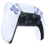 eXtremeRate Replacement D-pad R1 L1 R2 L2 Triggers Share Options Face Buttons, Light Violet Full Set Buttons Compatible with ps5 Controller BDM-030/040 - Controller NOT Included - JPF1015G3