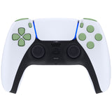 eXtremeRate Replacement D-pad R1 L1 R2 L2 Triggers Share Options Face Buttons, Matcha Green Full Set Buttons Compatible with ps5 Controller BDM-030/040 - Controller NOT Included - JPF1017G3