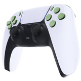 eXtremeRate Replacement D-pad R1 L1 R2 L2 Triggers Share Options Face Buttons, Matcha Green Full Set Buttons Compatible with ps5 Controller BDM-030/040 - Controller NOT Included - JPF1017G3