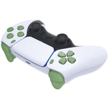 eXtremeRate Replacement D-pad R1 L1 R2 L2 Triggers Share Options Face Buttons, Matcha Green Full Set Buttons Compatible with ps5 Controller BDM-030/040 - Controller NOT Included - JPF1017G3