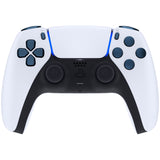 eXtremeRate Replacement D-pad R1 L1 R2 L2 Triggers Share Options Face Buttons, Metallic Regal Blue Full Set Buttons Compatible with ps5 Controller BDM-030/040 - Controller NOT Included - JPF1042G3