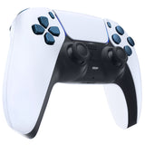 eXtremeRate Replacement D-pad R1 L1 R2 L2 Triggers Share Options Face Buttons, Metallic Regal Blue Full Set Buttons Compatible with ps5 Controller BDM-030/040 - Controller NOT Included - JPF1042G3