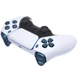 eXtremeRate Replacement D-pad R1 L1 R2 L2 Triggers Share Options Face Buttons, Metallic Regal Blue Full Set Buttons Compatible with ps5 Controller BDM-030/040/050 - Controller NOT Included - JPF1042G3