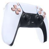 eXtremeRate Replacement D-pad R1 L1 R2 L2 Triggers Share Options Face Buttons, Metallic Rose Gold Full Set Buttons Compatible with ps5 Controller BDM-030/040 - Controller NOT Included - JPF1040G3