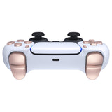eXtremeRate Replacement D-pad R1 L1 R2 L2 Triggers Share Options Face Buttons, Metallic Rose Gold Full Set Buttons Compatible with ps5 Controller BDM-030/040/050 - Controller NOT Included - JPF1040G3