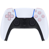 eXtremeRate Replacement D-pad R1 L1 R2 L2 Triggers Share Options Face Buttons, Cherry Blossoms Pink Full Set Buttons Compatible with ps5 Controller BDM-030/040 - Controller NOT Included - JPF1012G3