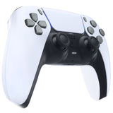 eXtremeRate Replacement D-pad R1 L1 R2 L2 Triggers Share Options Face Buttons, Metallic Steel Gray Full Set Buttons Compatible with ps5 Controller BDM-030/040 - Controller NOT Included - JPF1039G3