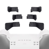 eXtremeRate Metalic Black 6in1 Replacement Interchangeable Swift Back Paddles for Xbox One Elite & Elite Series 2 Controller - IL601