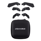 eXtremeRate Metalic Black 6in1 Replacement Interchangeable Swift Back Paddles for Xbox One Elite & Elite Series 2 Controller - IL601
