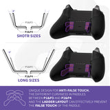 eXtremeRate Metalic Grap 6in1 Replacement Interchangeable Swift Back Paddles for Xbox One Elite & Elite Series 2 Controller - IL606