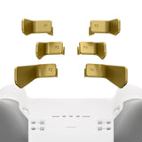 eXtremeRate Metalic Hero Gold 6in1 Replacement Interchangeable Swift Back Paddles for Xbox One Elite & Elite Series 2 Controller - IL603