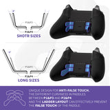 eXtremeRate Metalic Neptune Blue 6in1 Replacement Interchangeable Swift Back Paddles for Xbox One Elite & Elite Series 2 Controller - IL604