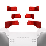 eXtremeRate Metalic Scarlet Red 6in1 Replacement Interchangeable Swift Back Paddles for Xbox One Elite & Elite Series 2 Controller - IL605