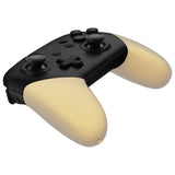 eXtremeRate Metallic Champagne Gold Replacement Handle Grips for Nintendo Switch Pro Controller, Soft Touch DIY Hand Grip Shell for Nintendo Switch Pro - Controller NOT Included - GRP358
