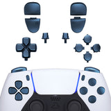 eXtremeRate Replacement D-pad R1 L1 R2 L2 Triggers Share Options Face Buttons, Metallic Regal Blue Full Set Buttons Compatible with ps5 Controller BDM-030/040/050 - Controller NOT Included - JPF1042G3