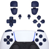 eXtremeRate Replacement D-pad R1 L1 R2 L2 Triggers Share Options Face Buttons, Midnight Blue Full Set Buttons Compatible with ps5 Controller BDM-030 - Controller NOT Included - JPF1014G3