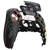 eXtremeRate Mysterious Garden Touchpad Front Housing Shell Compatible with ps5 Controller BDM-010 BDM-020 BDM-030, DIY Replacement Shell Custom Touch Pad Cover Compatible with ps5 Controller - ZPFT1088G3