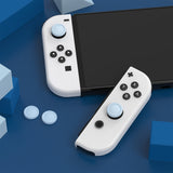 PlayVital Switch Joystick Caps, Switch Lite Thumbstick Caps, Silicone Analog Cover for Joycon of Switch OLED, Thumb Grip Rocker Caps for Nintendo Switch & Switch Lite - Sky Blue - NJM1193
