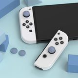 PlayVital Switch Joystick Caps, Switch Lite Thumbstick Caps, Silicone Analog Cover for Joycon of Switch OLED Thumb Grip Rocker Caps for Nintendo Switch & Switch Lite - Slate Gray - NJM1194