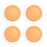 eXtremeRate PlayVital Switch Joystick Caps, Switch Lite Thumbstick Caps, Silicone Analog Cover for Switch OLED Joycon Thumb Grip Rocker Caps for Nintendo Switch & Switch Lite - Apricot Yellow - NJM1195