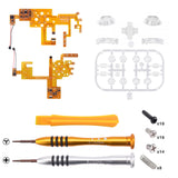 eXtremeRate 7 Colors 9 Modes NS Joycon DFS LED Kit for NS Switch, Multi-Colors Luminated ABXY Trigger Face Buttons for NS Switch & Switch OLED Model JoyCon - JoyCon NOT Included - NSLED011G2