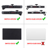 eXtremeRate Cool White Firefly LED Tuning Kit for NS Switch Joycons Dock NS Joycon SL SR Buttons Ribbon Flex Cable Indicate Power LED-Joycons Dock NOT Included - NSLED008