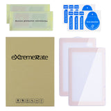 eXtremeRate 2 Pack Cherry Blossoms Pink Border Transparent HD Clear Saver Protector Film, Tempered Glass Screen Protector for Nintendo Switch [Anti-Scratch, Anti-Fingerprint, Shatterproof, Bubble-Free] - NSPJ0702