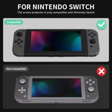 eXtremeRate 2 Pack Transparent Clear Transparent HD Clear Saver Protector Film, Tempered Glass Screen Protector for Nintendo Switch [Anti-Scratch, Anti-Fingerprint, Shatterproof, Bubble-Free] - NSPJ0710