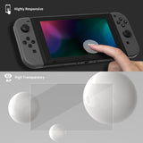 eXtremeRate 2 Pack Transparent Clear Transparent HD Clear Saver Protector Film, Tempered Glass Screen Protector for Nintendo Switch [Anti-Scratch, Anti-Fingerprint, Shatterproof, Bubble-Free] - NSPJ0710
