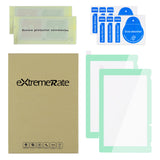 eXtremeRate 2 Pack Antique Misty Green Transparent HD Clear Saver Protector Film, Tempered Glass Screen Protector for Nintendo Switch [Anti-Scratch, Anti-Fingerprint, Shatterproof, Bubble-Free] - NSPJ0712