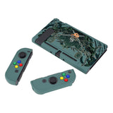 eXtremeRate PlayVital Classic Serpent Totem Back Cover for NS Switch Console, NS Joycon Handheld Controller Separable Protector Hard Shell, Dockable Protective Case with Colorful ABXY Direction Button Caps - NTT122