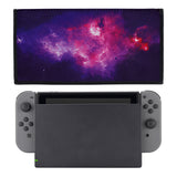 PlayVital Nylon Dust Cover, Soft Neat Lining Dust Guard, Anti Scratch Waterproof Cover Sleeve for Nintendo Switch & Switch OLED Charging Dock - Nebula Galaxy - NTA8014